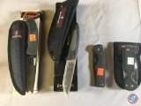 Browning Knife Model 7400 with Sheath and Other Knives with Sheaths