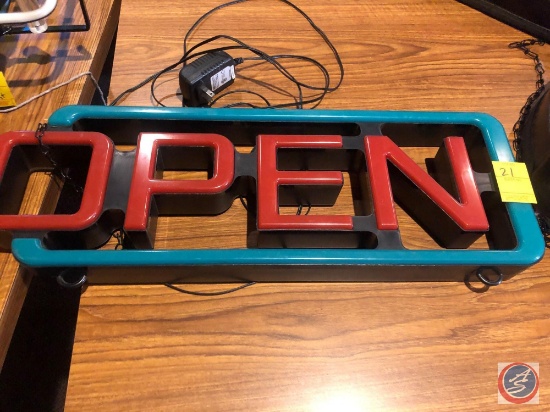 OPEN Sign (Plastic), {{Model No. Not Available}}
