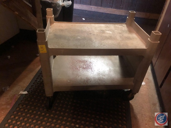 Two Tier Rolling Cart Measuring 28'' X 17 1/2'' X 25''