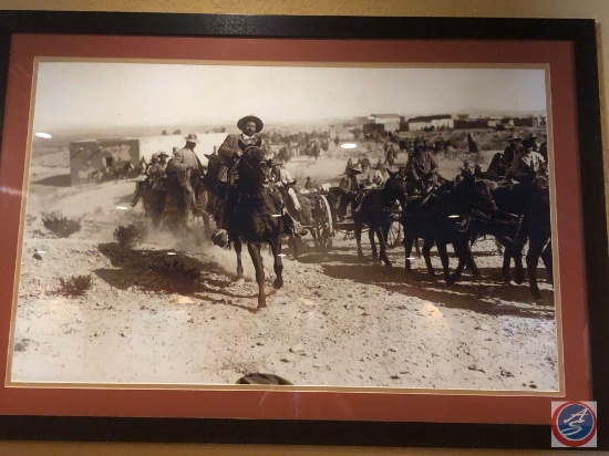 Old West Framed Photograph Measuring 64'' X 44''