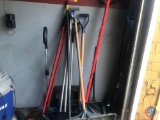 Long Handled Yard Tools Including Shovels, Brooms, Pole Saw and More