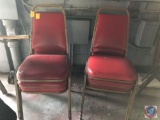 (11) Dining Chairs Measuring 34 1/2'', Wooden Stool and Swiveling Bar Stool {{NEEDS RE-UPHOLSTERED}}