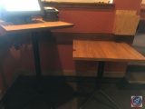 High Top Table Measuring 24'' X 24'' X 41'' and Small Dining Table Measuring 23 1/2'' X 29 1/2'' X