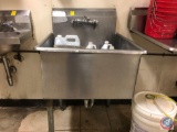 Stainless Steel Sink Measuring 47'' X 27 1/2'' X 44'' {{MISSING A LEG}}