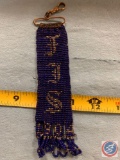 Beaded initial Bob from 1904 a metal Matt K case from Beckman brothers Des Moines Iowa manufactures