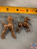 (2) Horse pins one Sterling one not
