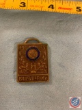 Brass 1929 American legion pin which was admittance to the Kentucky derby September 30 October 31