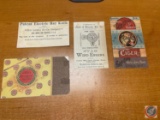 National Rake, Cortland Wagon, Peerless Reaper, Buffalo Bill Cody postcard, Eureka Mower, Grand