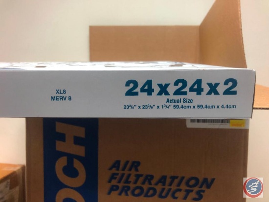 (20) Multi-Pleat XL Air Filters Measuring 24"x24"x2"