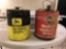 John Deere 5 Gallon Hy-Gard Transmission and Hydraulic Oil Can and Skelly 5 Gallon...Quality Oils Ca