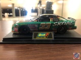 Replica Nascar...No. 33 Car on Revell...Mount {{TOP PIECE OF DISPLAY CASE MISSING}}