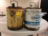 Skelly 5 Gallon Oil Can and Coop Lubricants 5 Gallon Can