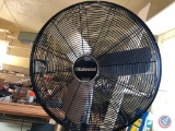 Lakewood Industrial Floor Fan Model No. F48F71B82 and Floor Lamp {{ITEM IS LOCATED UPSTAIRS AND IS