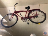 Vintage Men's Bicycle with Basket Mounted to the Front {{NO MARKINGS VISIBLE}}