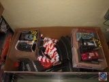 Carrera Slot Car Track, Assorted Slot Cars, (2) Power Bases and (2) Controllers