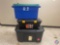 (1) Sterilite 30 gal. Ultra Toe Box, (1) Homz Storage Tote 49 Gal., (1) Pack 'n Away Storage Bin -