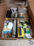 Grease Gun, Water Sprinkler, Battery Post Cleaner, Pocket Hose, Electric Staple Gun, 3-Hole Punch,