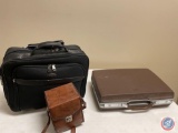 Samnite 1910 Suitcase, Binocular Case(empty) and Attache Case Hard Sided