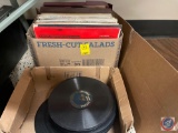 Assorted 45's and Records Including West Side Story, Roy Orbison and Al Caiola