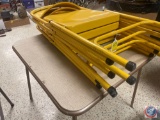 Card Table and (6) Metal Folding Chairs