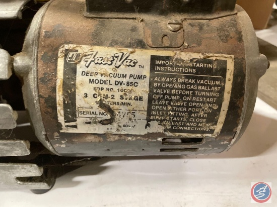 Fast Vac Deep Vacuum Pump Model No. DV-85C