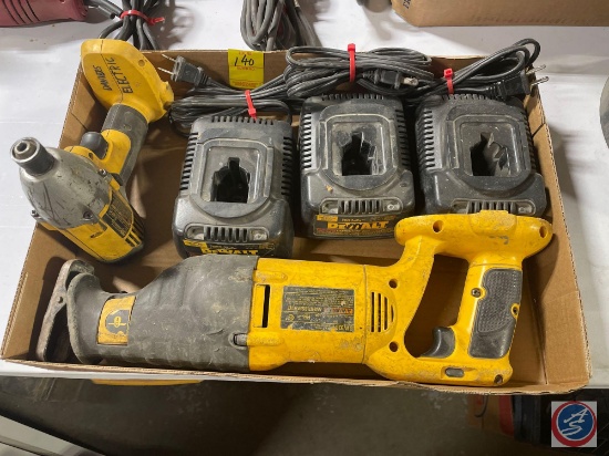 Dewalt Heavy Duty 1/4'' Cordless Impact Driver Model No. DW054, Dewalt Variable Speed Reciprocating