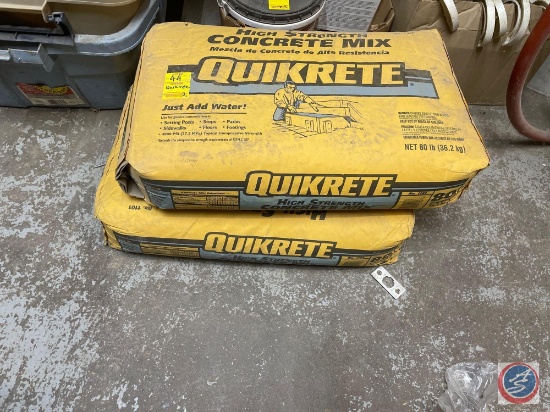 (2) Quikrete High Strength Concrete Mix No. 1101