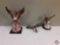 (3) Decorative Eagle Figurines ...