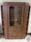 Display Hutch Measuring 62'' X 14'' X 80'' {{GLASS PIECE FOR ONE DOOR AND ONE GLASS SHELF IS