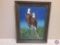 Framed Painting of Eagles Signed Vern Olson Measuring 23'' X 29''