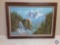 Framed Mountain Scenery Painting Signed Goldberg Measuring 43'' X 31 1/2''