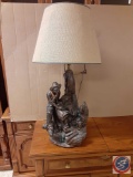 Old West Style Lamp with Shade