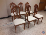 {{6X$BID}} One Captains Dining Chair and 5 Regular Dining Chairs