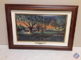 Framed Terry Redlin Spring on the Green Measuring 30'' X 20 1/2'' with Certificate of Originality...