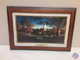 Framed Terry Redlin...Sunday Morning Measuring 18 1/4'' X 12 1/2'' with Certificate of Originality