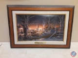 Framed Terry Redlin Night on the Town Measuring 18 1/2'' X 13'' with Certificate of Originality