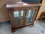 Display Cabinet with Glass Doors Measuring 27 1/2'' X 9 1/2'' X 28 1/2''