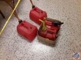 Assorted Gas Cans