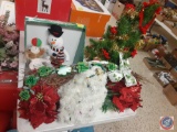2 1/2 Ft. Table Top Christmas Tree, Interactive Snowman, Dog and Reindeer, Clover Style Welcome