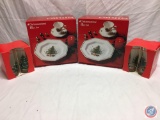 (2) Nikko Christmastime 12 Piece Sets and (2) Fun-Damentals...Holiday Tree Tumbler Sets