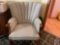 Padded Upholstered Arm Chair with Nailhead Accents Measuring 28'' X 28'' X 34''