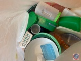 Assorted Tuperware Containers {{SOME WITH LIDS}}, Mixing Bowl, Plastic Cups and More