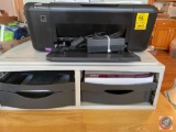 HP Deskjet F4580 Print/Scan/Copy Machine, Desk Organizer Measuring 21'' X 14 1/2'' X 7''