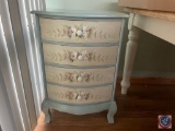 Four Drawer Side Table Measuring 18 1/2'' X 15'' X 28 1/2''