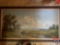 Framed Painting Signature Not Legible Measuring 53'' X 29''