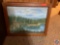 Framed I. Kleckers Painting Measuring 32'' X 24 1/2'' and Tray Measuring 25'' X 25''