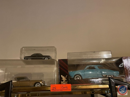 Road Signature 1:18 Scale Replica 1950 Studebaker Champion In Box, (2) Replica Cars in Display Cases