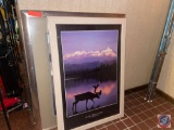 Framed Print Titled Alaska Reflections by Jim Zuckerman Measuring 28'' X 40'' and Framed Print by