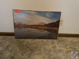 Framed Photo of Mountain Scenery Measuring 30'' X 20''