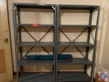 {{2X$BID}} Five Tier Shelving Units Measuring 30 1/2'' X 12'' X 61 1/2''